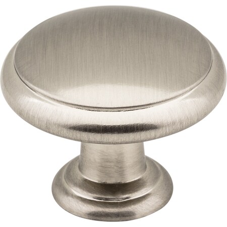 Elements 1-3/16" Diameter Satin Nickel Gatsby Cabinet Mushroom Knob 3940-SN